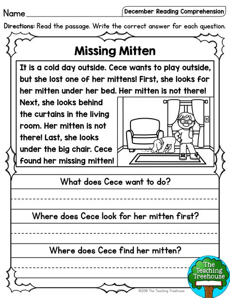 story with questions grade 1|1st Grade Reading Comprehension Passages & Questions.